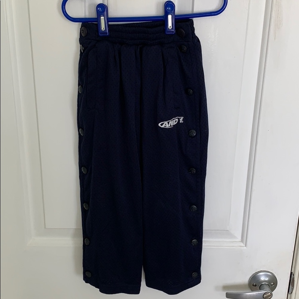 Navy blue boys basketball shorts size 4